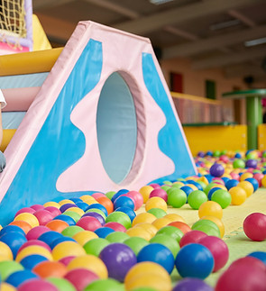 Girl Playing with Balls