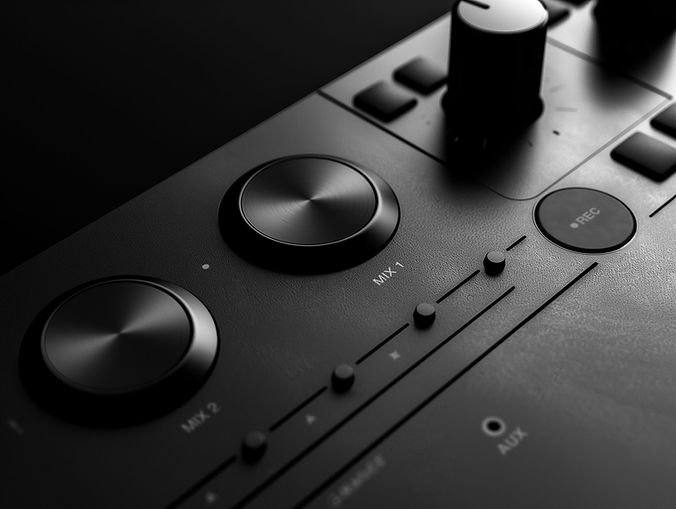 Audio mixer control panel