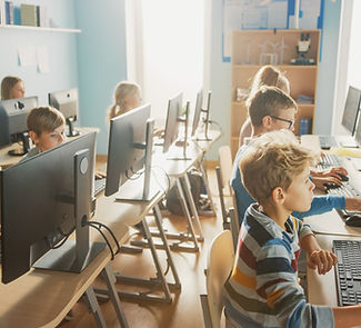 Children with computers