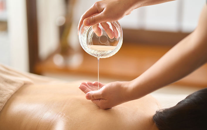 Anwendung des Massageöls