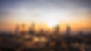 London skyline, sunset