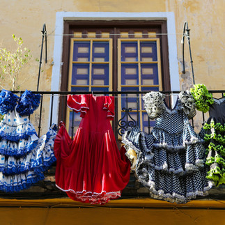 Flamenco-kleding in Sevilla