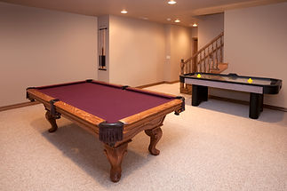 Brand New Game Room With Pool and Air Hockey Tables