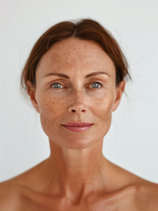 Retrato de mulher em close-up