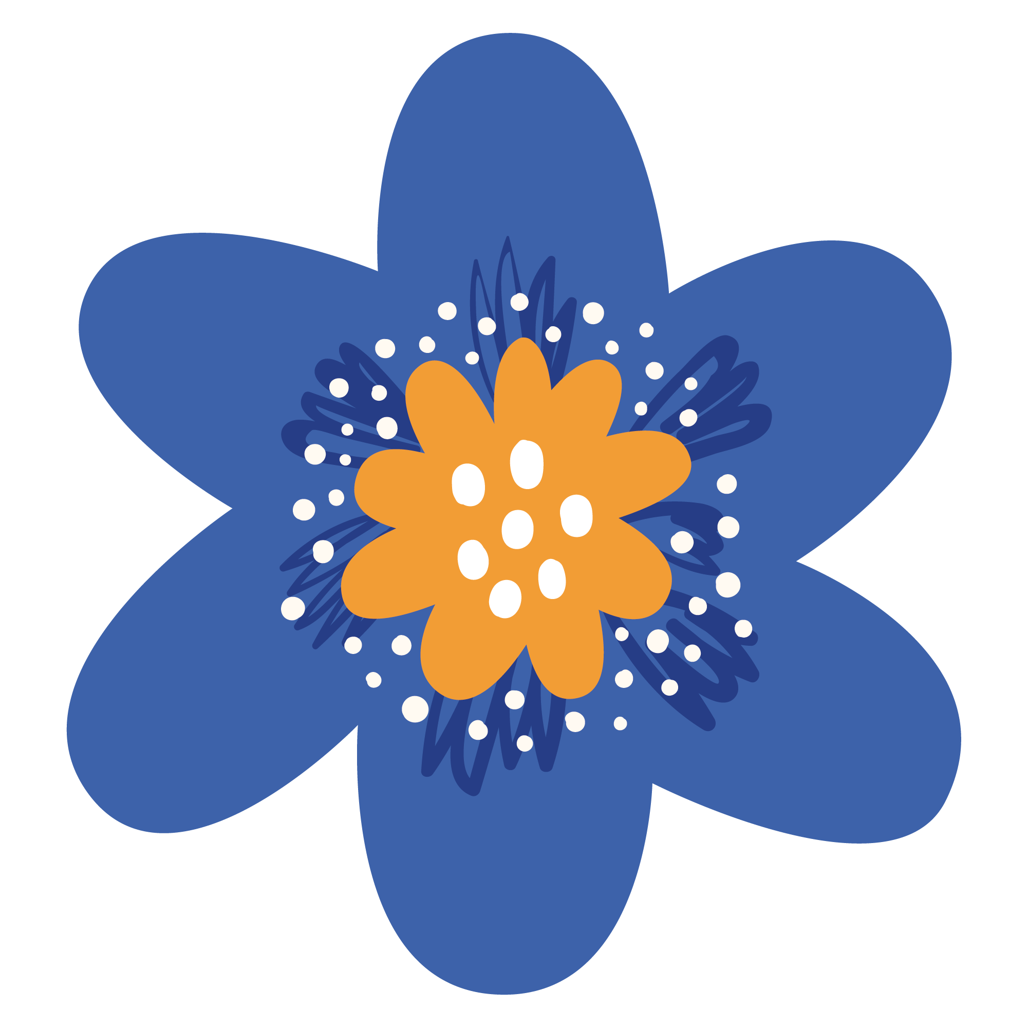 Abstract Flower Illustration