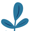 Blue Leaf Illustration