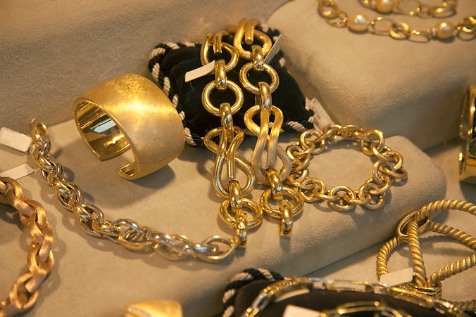 Conjunto de jóias de ouro