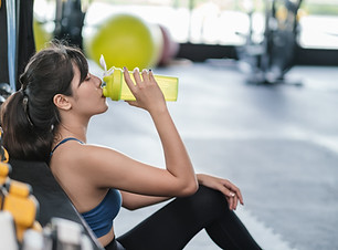 Drinking Water at Gym