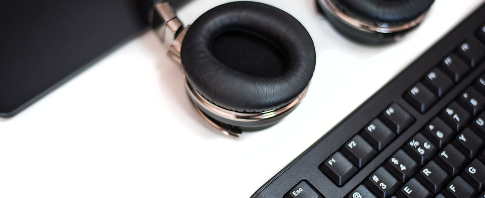 Headphones And Keyboard