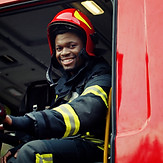 Smiling Firefighter