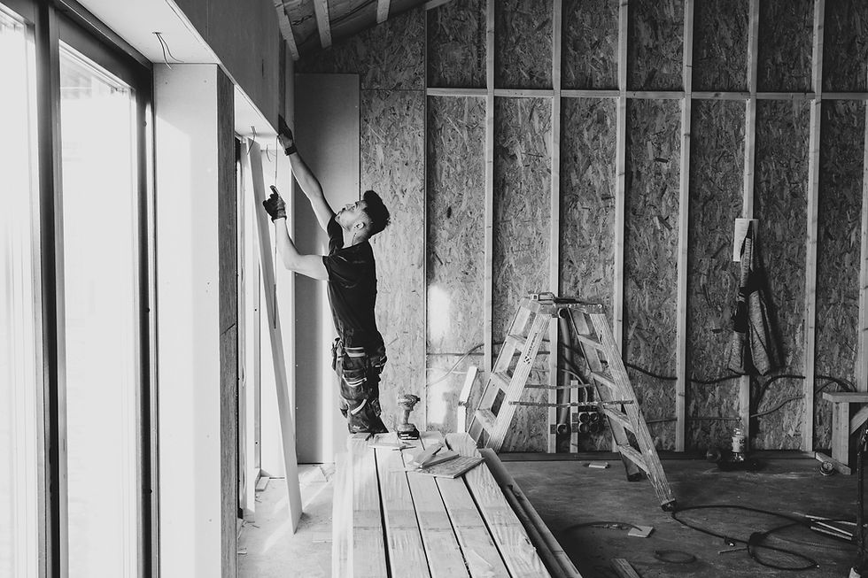 Construction Worker Indoors