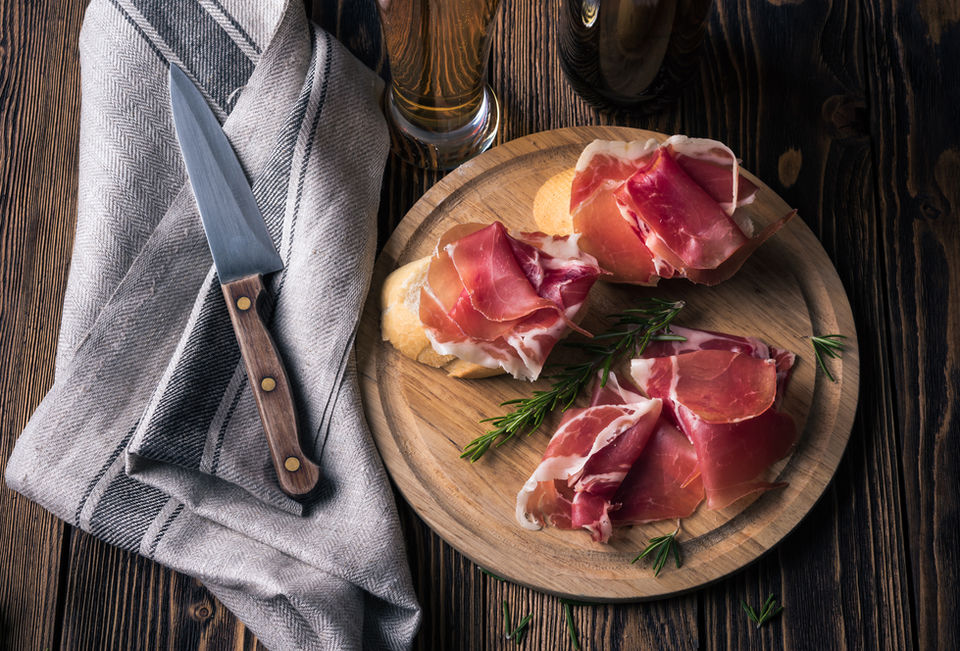 Tapas mit Schinken