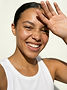 Portrait de femme souriante