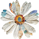 Flor de collage de papel