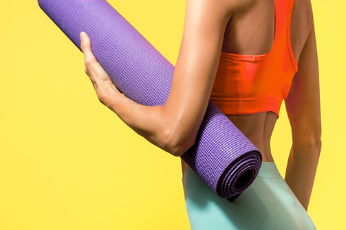 Holding Yoga Mat