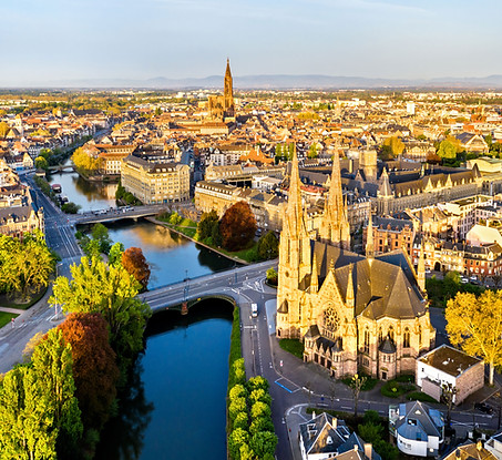Ville française vue du ciel
