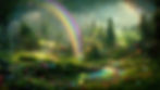 Magical Forest with Rainbow