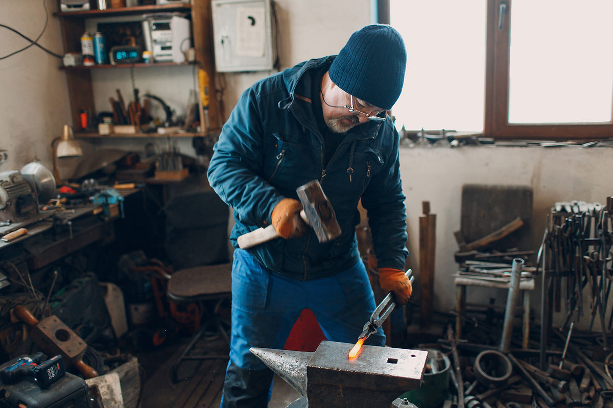 Blacksmith At Work