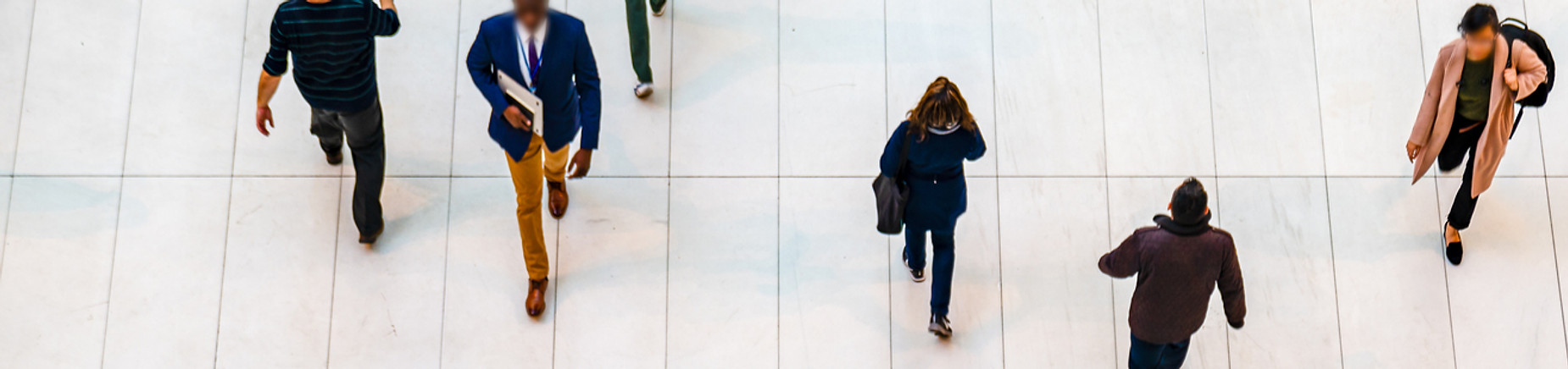 People Walking Indoors