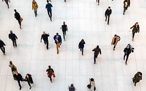 People Walking Indoors