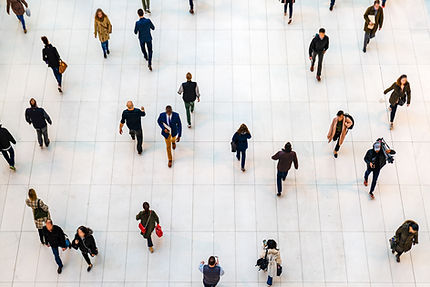 People Walking Indoors