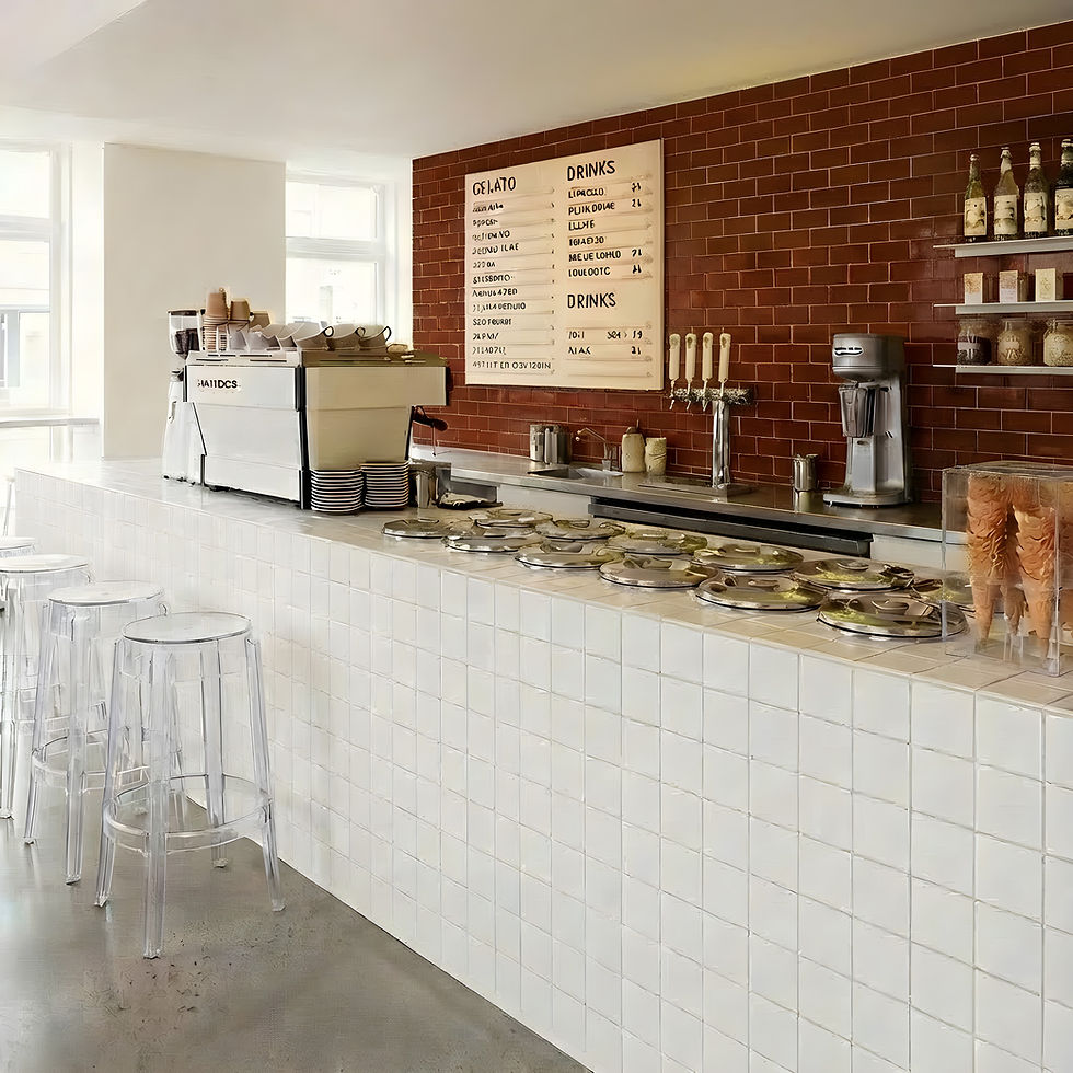 Modern Gelato Bar