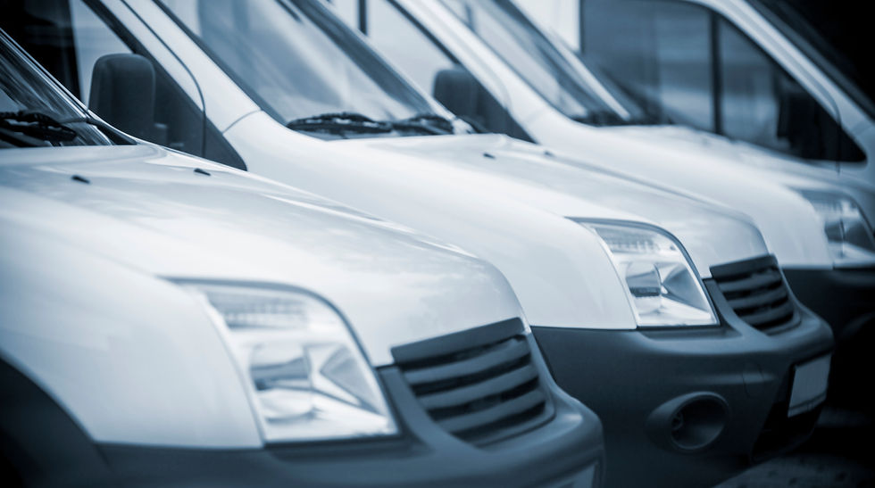 mini vans in row