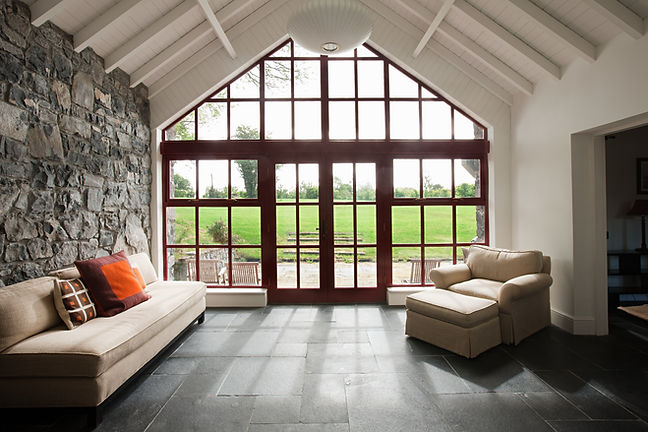 French doors leading to garden