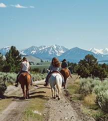 Cavaliers sur la piste