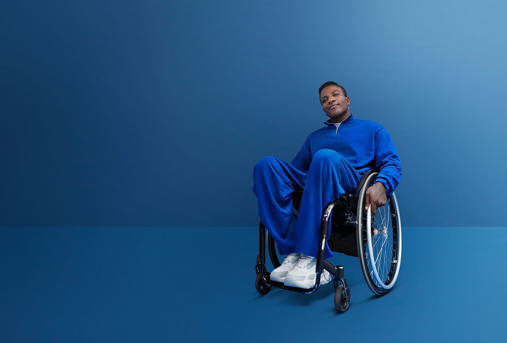 Sesión de fotos con temática azul