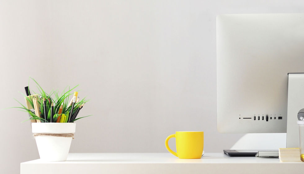 Neat Marketing Copywriter's Desk