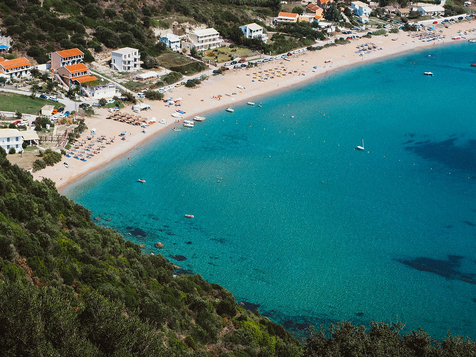 Vista a la playa costera