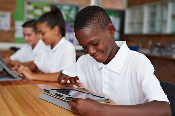 Students Using Tablets