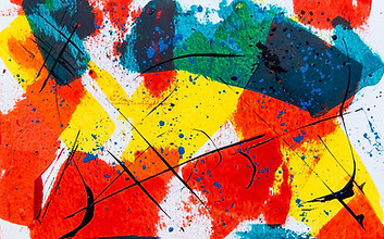 Pintura abstrata colorida