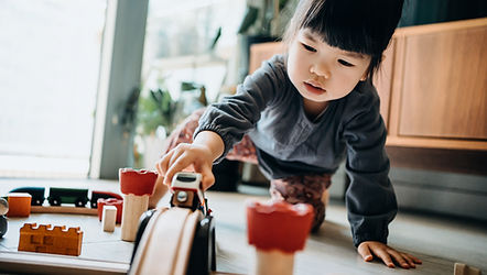 Playing with Wooden Toys