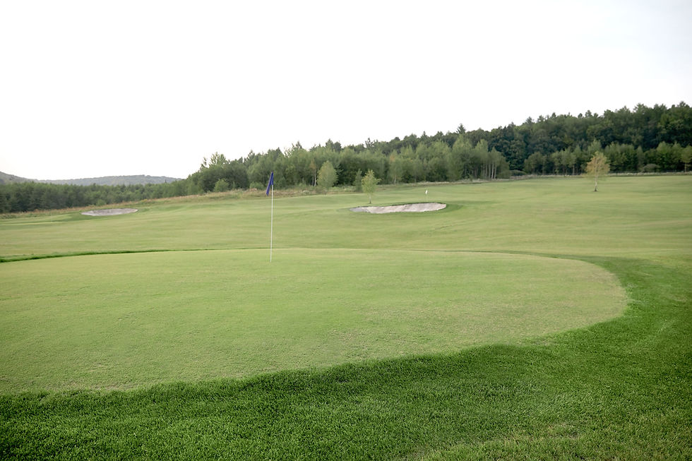 Uitzicht op de golfbaan