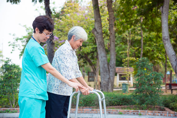 Senior Patient with Walker
