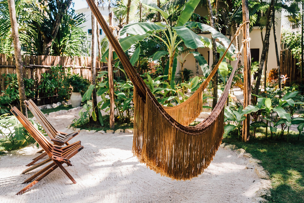 Atoreia hotel template - Outdoor hammock gardens