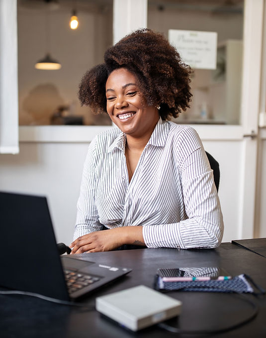 Woman Using Laptop