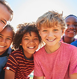 Smiling Diverse Children