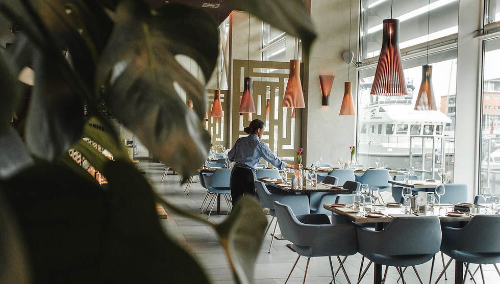 Setting Tables at a Restaurant