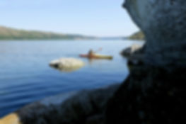 Man Kayaking