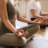 Sesión de clase de meditación