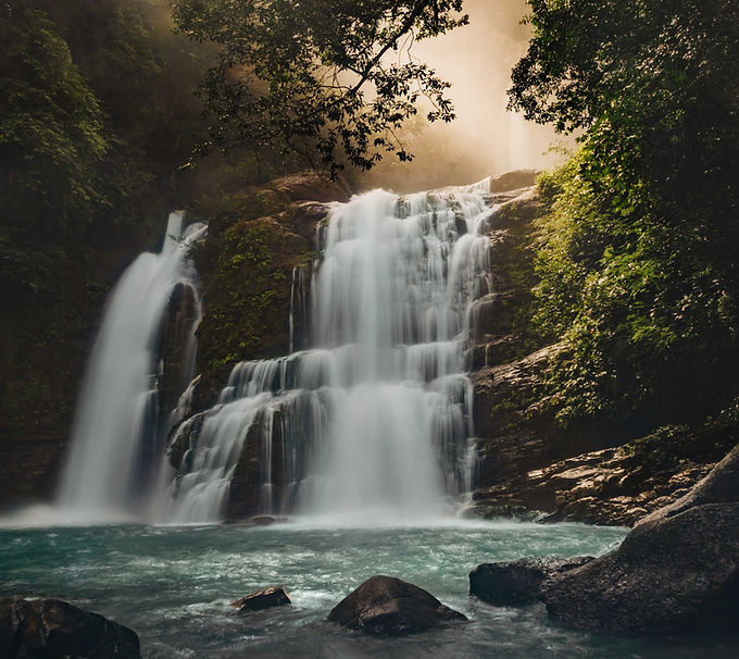 Serene Waterfall Scene