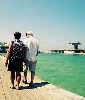 Senior Couple in Port