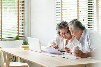 Senior Couple Working