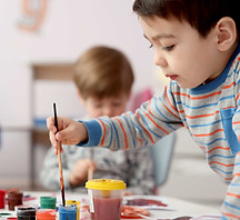 Boy in Art Class