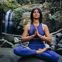Woman Meditating Outdoors