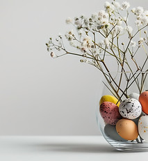 Easter Eggs in Vase
