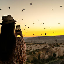 Kapadokya'da Balonların Fotoğrafını Çekmek